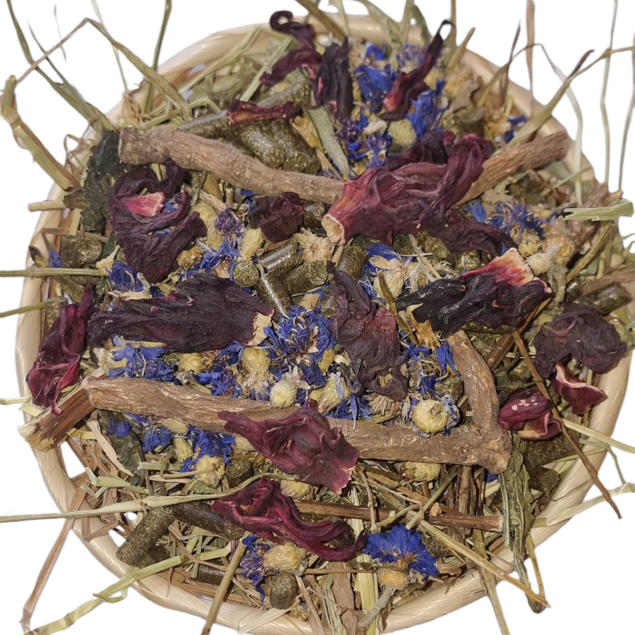Forage Filled Bamboo Bowl